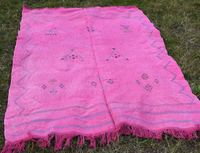 Bubblegum Rose Marocain Amazigh Sabra Cactus Tapis Décor À La Maison Tapis Tufté À La Main OEM