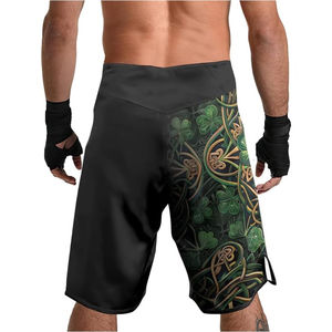 Pantalones Cortos Deportivos de MMA de Color Sólido 2026 para Hombre, Ecológicos, de Secado Rápido, Transpirables, con Impresión Personalizada, Servicio OEM/ODM de Alta Calidad - Product Image 2
