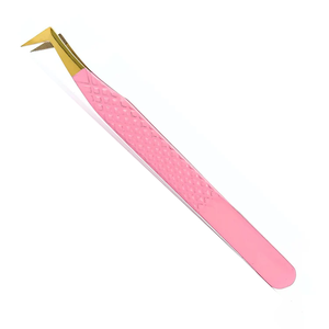 Pinzas para Pestañas de Acero Inoxidable Nano Grip, Reutilizables, Duraderas, de Precisión, Color Rosa, para Volumen y Aislamiento, con Logotipo Personalizado, Venta al Por Mayor OEM - Product Image 3