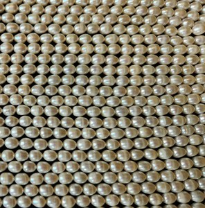 Cuentas de perlas de agua dulce cultivadas naturales indias, hebras blancas sueltas sin tratar para la fabricación de joyas, efectos ópticos, cambio de piedras preciosas - Product Image 3