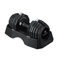 Mancuernas ajustables recubiertas de goma, equipo de gimnasio de 25KG, venta al por mayor, 55LB