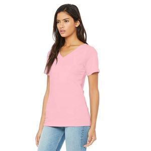 Bella + T-shirt à col en V en jersey décontracté en toile T-shirt à col en V respirant pour femme avec manches courtes - Product Image 5