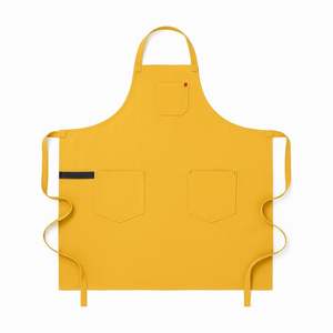 Tablier de cuisine professionnel en cuir et toile avec plusieurs poches pour outils, design unisexe pour restaurant et bar - Product Image 4