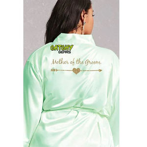 เสื้อคลุมกิโมโนผ้าไหมผ้าซาตินสำหรับผู้หญิงเสื้อคลุมเจ้าสาวสำหรับงานปาร์ตี้งานแต่งงานงานแต่งโลโก้ตามสั่ง - Product Image 3