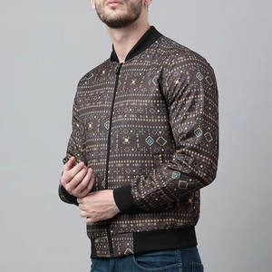 Chaqueta Bomber Personalizada con Logotipo para Hombre, de Lona, Manga Larga, para Uso en Exteriores, Lista para Invierno, Diseños OEM/ODM para Venta en Línea - Product Image 2