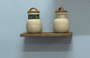 Étagère murale courte de 38 cm avec support de suspension en métal - Product Image 5