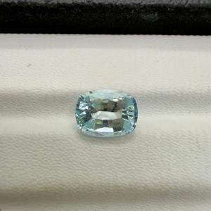 Piedra preciosa cortada con cojín de Aguamarina azul natural 2.75cts precios sueltos al por mayor para la fabricación de joyas - Product Image 3