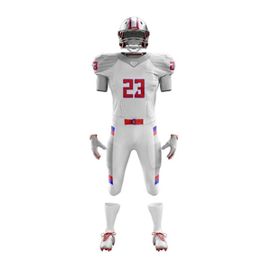 Ensemble de maillot de football américain personnalisé en tissu extensible respirant, séchage rapide, évacuation de l'humidité, anti-UV, durable - Product Image 5