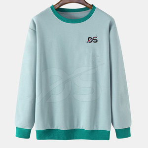 เสื้อสเวตเชิ้ตผู้ชายขายดีสำหรับฤดูหนาว ผ้าฝ้าย 100% ทนทาน คุณภาพสูง น้ำหนักเบา ระบายอากาศได้ดี เป็นมิตรกับสิ่งแวดล้อม แห้งเร็ว สีพื้น - Product Image 1