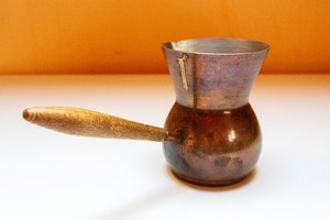 Venta caliente cafetera turca de cobre con mango de madera vajilla taza de café hogar cocina restaurante Hotel Fiesta Decoración de mesa - Product Image 3