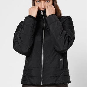 Chaqueta acolchada de diseño personalizado hecha en Pakistán para mujer, estilo de calle alta, cuello levantado, cierre de cremallera, venta al por mayor, chaqueta de invierno para hombre - Product Image 4