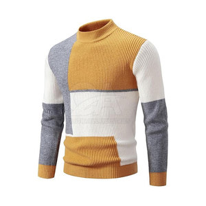เสื้อสเวตเชิ้ตผู้ชายแบบคัลเลอร์บล็อกสั่งทำขายส่ง เสื้อสเวตเชิ้ตผู้ชายแบบสวมหัวคุณภาพสูง สั่งทำโลโก้ได้ - Product Image 1