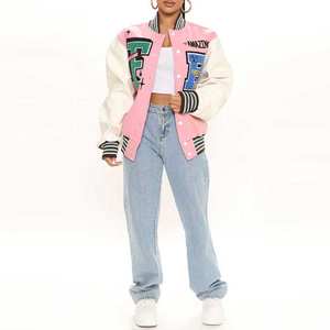 Veste universitaire Letterman pour femmes Fabricant de veste universitaire personnalisée pour femmes Streetwear vintage Veste universitaire vierge pour femmes - Product Image 6