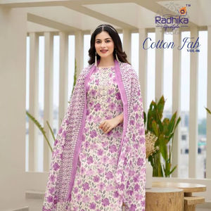 Vente en gros de vêtements indiens et pakistanais de la collection de vêtements de fête et de tenue décontractée brodés en coton de qualité supérieure - Product Image 1