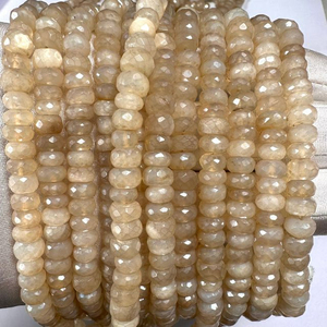 ลูกปัดพลอยคาลซิโดนีสีขาวธรรมชาติขนาด4มม. ถึง10มม. สำหรับเครื่องประดับ - Product Image 4