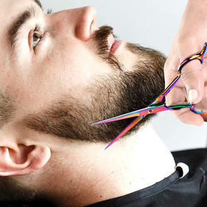 Ciseaux de coiffure enduits de couleur titane pour salon et usage domestique Ciseaux en acier inoxydable à haute teneur en carbone 6.5 pouces - Product Image 5