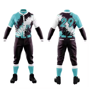 Camiseta y pantalones de béisbol personalizados para hombre, uniforme de equipo Premium para clubes y torneos, ropa atlética duradera - Product Image 1