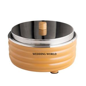 La olla caliente de metal más tendencia para Oriente Medio disponible en Wedding World Mejor calidad Venta caliente Calentador de alimentos de metal de lujo - Product Image 2