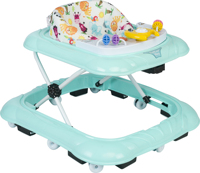 Trotteur Bébé Tendance 2024 avec Musique et Lumières, Jouets d'Activité, Cadre en Plastique Pliable, Facile à Transporter, Porte-Bébé