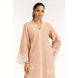 Conjunto Coordinado Bohemio de Algodón Jacquard Bordado IPST-44723-B Talla XXS para Atuendos de Primavera/Verano - Product Image 3