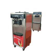 Machine à glace molle professionnelle de comptoir en acier inoxydable, 3 saveurs (Yaourt, Lait, Chocolat, Eau), haute productivité, Nouveauté