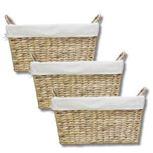 Panier élégant en jacinthe d'eau pour accessoires de cuisine et solutions de rangement HOT SEARCH - Product Image 1