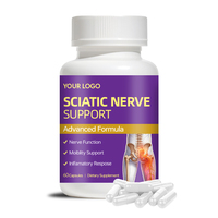 Capsules de soutien à base de plantes pour le soulagement du nerf sciatique avec acide alpha-lipoïque et curcuma – Supplément anti-douleur sciatique – Fabricant OEM