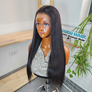 Perruques de cheveux humains 100% naturels vietnamiens bruts, couleur naturelle, lisses comme des baguettes, 24 pouces, double épaisseur, longues, fournisseur Vietnamien - Product Image 1