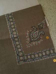 Châle Pashmina Premium comme shahtoosh qualité Turma broderie à la main Kashmiri pour hommes carré Style arabe tête Turban et écharpe - Product Image 5