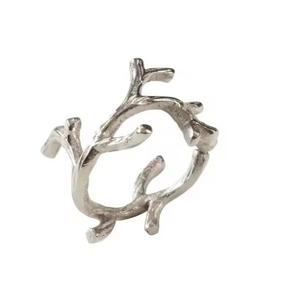 Bague ruban en argent sterling CZ bonne qualité bijoux de mode bagues personnalisées - Product Image 1