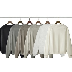 Alta calidad 360GSM Heavyweight FOG Color cuello redondo gráfico de gran tamaño Essentials French Terry Streetwear sudaderas para hombres - Product Image 1