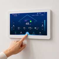 Contrôleur intelligent de système d'air frais à écran tactile de 7 pouces, adapté aux bâtiments résidentiels et commerciaux ERV