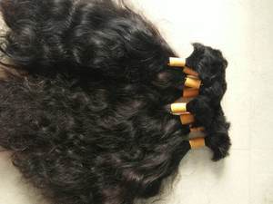 Extensiones de cabello humano indio virgen de lujo a granel, proveedor al por mayor de cabello de templo del sur de India - Product Image 6