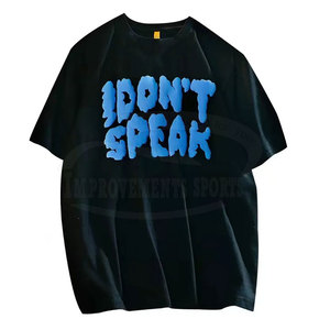 En Stock transpirable Puff impresión camisetas para hombres 100% algodón tela hombres Puff impresión camisetas - Product Image 1