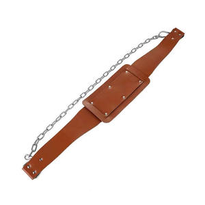 Cinturón de Cuero para Entrenamiento de Pesas, Transpirable, con Cadena y Soporte Protector para la Espalda - Product Image 5