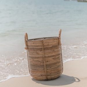 Artex Green Earth Bear <b>Wicker</b> <b>Storage</b> <b>Baskets</b> Lid Handmade Natural Rattan Eco-Friendly Modern Animal Shaped Multifunction Made - Product Image 2