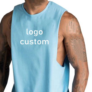 Transpirable de secado rápido sin mangas Gym Tank-Top Mesh Stretch Fabric Workout Chaleco deportivo para hombres - Product Image 5