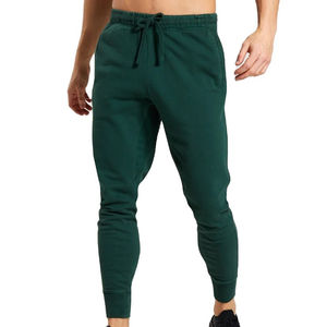 Pantalons de survêtement pour hommes avec tissu extensible respirant, doublure en molleton 100% coton, taille élastique pour une liberté de mouvement et un confort naturels - Product Image 1