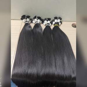 Extensiones de Cabello Virgen Vietnamita Super Double Drawn Remy, Alta Calidad, Natural, Sedoso, Liso, Ondulado, Trama, Cabello a Granel Elegante - Product Image 1