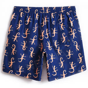 Shorts de plage pour hommes avec impression par sublimation Offre Spéciale shorts de bain pour hommes avec cordon de serrage quantité minimale de commande les plus bas - Product Image 2