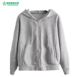 Sweat à capuche zippé personnalisable pour homme, haute qualité, 100% coton molletonné/éponge française, anti-boulochage, nouveau style, coupe longue, taille 6XL - Product Image 6