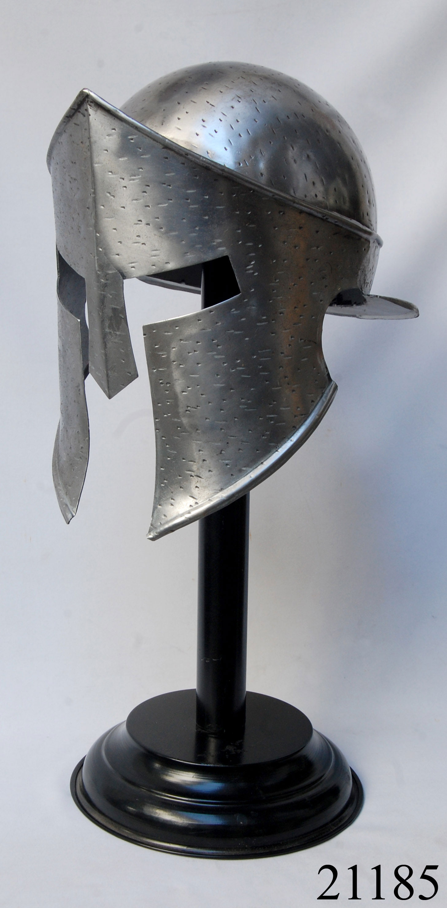 Bright Black Roman Centurion Armor Helmet - Medieval Art, image size:1457x2960