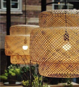 Lámpara colgante de techo de mimbre de bambú ligera ecológica minimalista francesa hecha a mano para decoración moderna de restaurante - Product Image 2