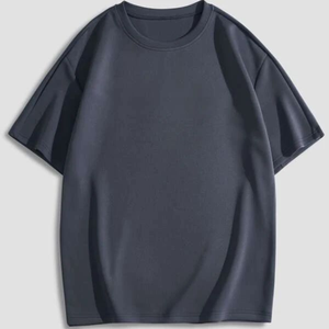 Camiseta Casual para Hombre EHri, Colores Sólidos Minimalistas, 100% Algodón Orgánico, Franela de 220g, Corte Relajado, Transpirable, Secado Rápido, Anti-Pilling - Product Image 5