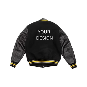 Chaqueta Varsity de Lona de Invierno con Diseño Personalizado, Estilo Urbano para Hombre, Cuello Alto, Nueva Llegada, Ropa Urbana Moderna - Product Image 2