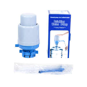 Pompe à eau portable manuelle USB/à piles, type sur pied, pour utilisation en extérieur, voiture, maison, hôtel et camping-car, boîtier en plastique - Product Image 1