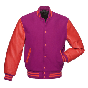 2024 nueva llegada Top Trending Unisex High Street Varsity Letterman chaqueta personalizada 100% lana genuina cuero verde personalizado - Product Image 4