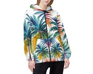 Veste coupe-vent fine personnalisée avec fermeture éclair, logo sur le devant, motif personnalisé, streetwear pour hommes - Product Image 3