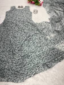Fabzone Trending Printed Gown Saree <b>Indian</b> & <b>Pakistani</b> <b>Clothing</b> by Wholesaler - Product Image 2