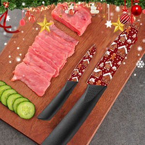 Couteau de chef japonais de luxe de nouvelle conception, 8 ensembles de couteaux Santoku en céramique avec manche en plastique pour les chefs professionnels - Product Image 3